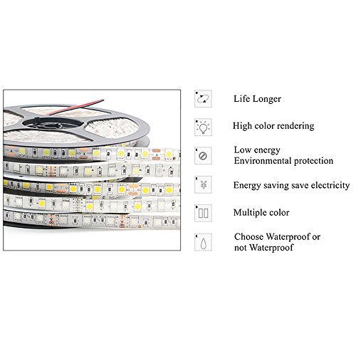 Tira LED 5M 300LED SMD 5050 RGBW Impermeable IP65 miniatura 4