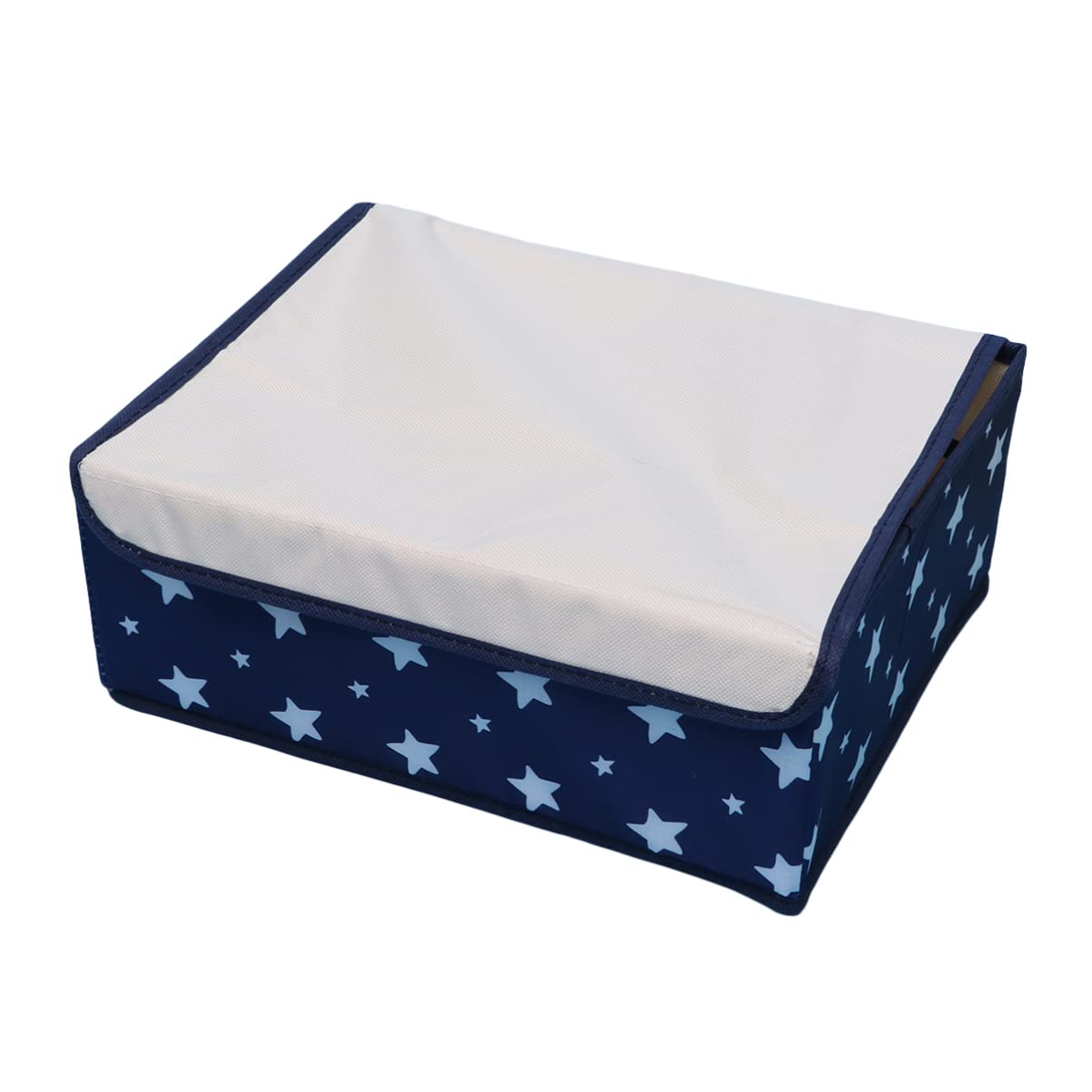 Cabilock Waterproof Underwear Storage Box Oxford Cloth Closet Organizer 13 Grids Washable Foldable Space Saver