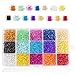 ASFINS Kit Pulseras Bolitas, 15 Colores de Bolitas Mini Abalorios Perlas Vidrio Cuentas, para Joyas Collares Pulseras Pendiente BisuteríA Regalo DIY, 4mm (B)