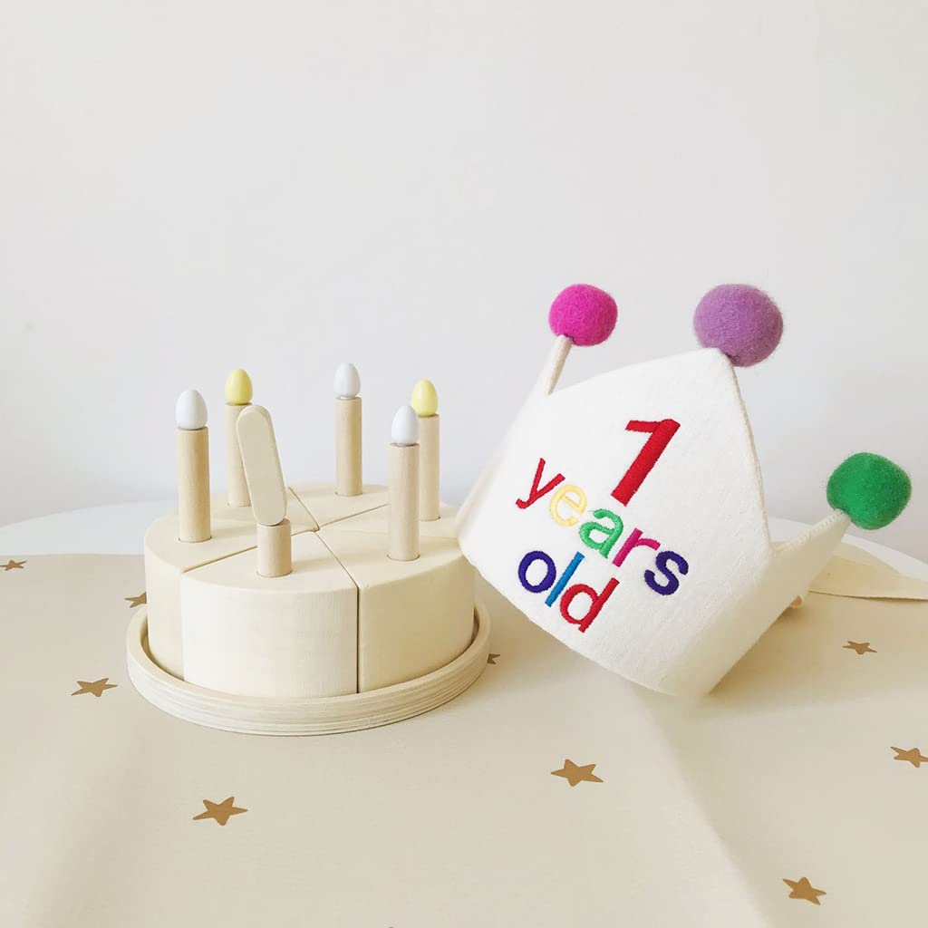 Kinder Gehirntraining, Holz Kuchentisch für Spielspielzeug, multifunktionales Indoor Spielzubehör, tragbares Lernspielzeug, Baustein Kuchen