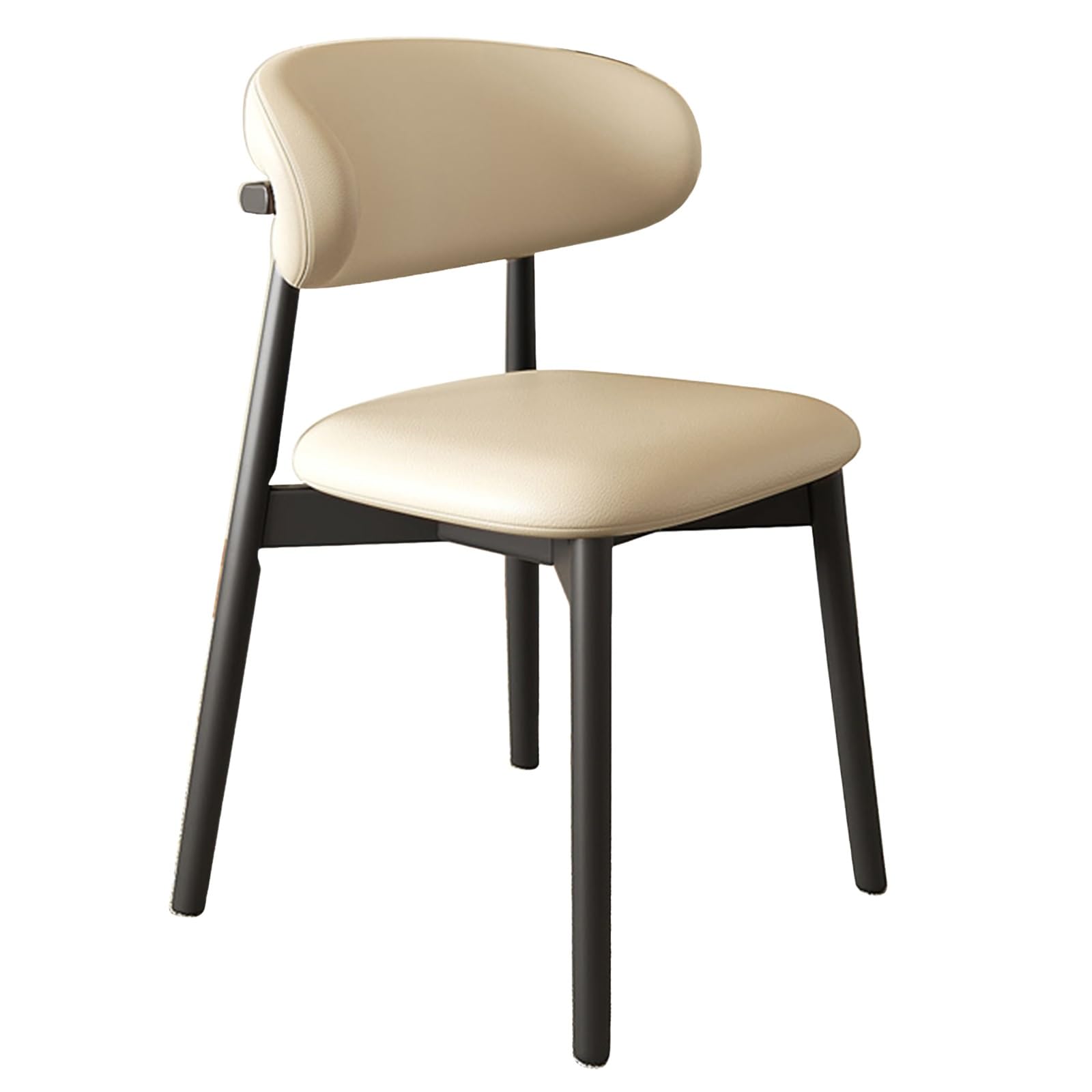 Sillas de comedor modernas con respaldo ergonómico curvado, cómodo asiento tapizado para cocina y sala de estar