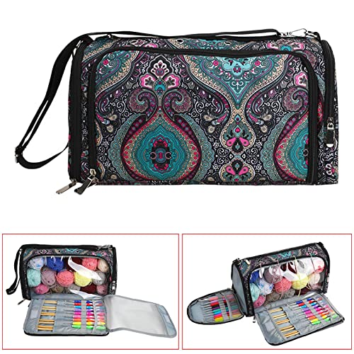 Vaveren Bolsa De Crochê Bolsa De Tricô, Bolsa De Crochê Com Alça De Ombro, Organizadores Leves E Mat