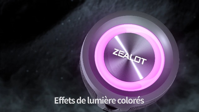 ZEALOT Portable Bluetooth Speaker with LED Light, Powerful 40W