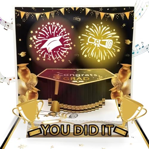 HigzYovn You Did it Graduation Cards 2025 Congrats Grad Pop Up Cards ...