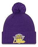 Stylische und warme Pudelmütze des Basketball Teams Los Angeles Lakers in der 2021 Tip Off Kollektion.