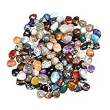 800g Edelsteine für Kinder: 2-3cm Edelstein Set, Bunter Mix an Natürliche Trommelsteine, Halbedelsteine für Kinder, Schmucksteine für Dekoration, Edelsteinspiel, Kindergeburtstag