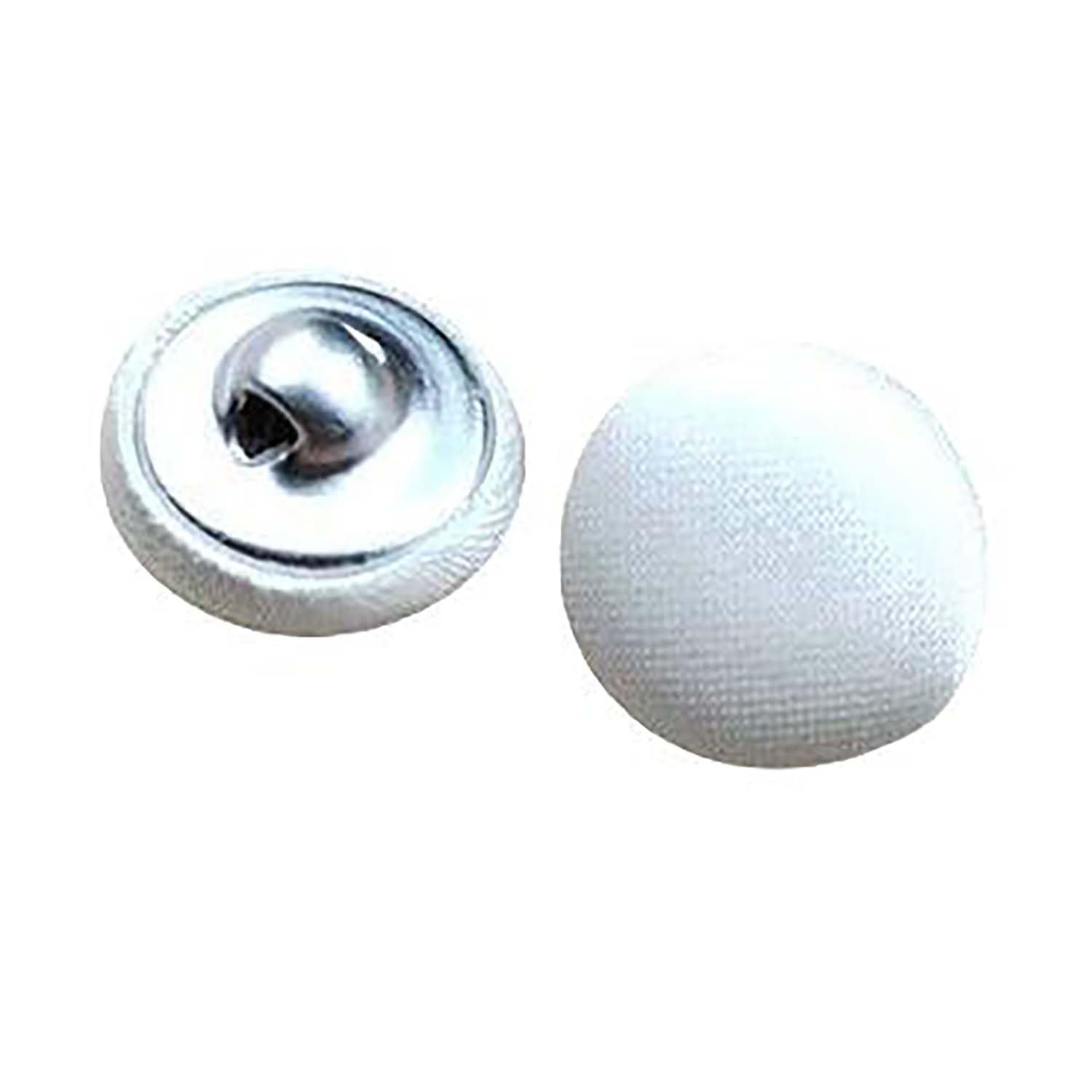20 Pcs Satin Covered Metal Shank Buttons Cloth Buttons for Wedding Dress Tuxedo Suits