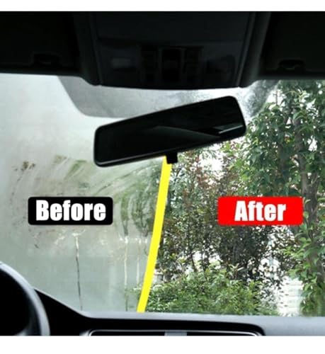 Image of Glass Anti Fog Hydrophobic Coating & Water Repellent Spray for, Mirrors, Car Windshields, Goggles, Shower Doors - Fogless, Rainproof (Oil Filming Brush and Anti Fog Spray)