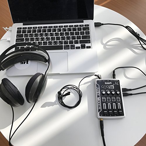 Maker Hart Just Mixer M - Mini DJ Mischpult für Mikrofon mit Vorverstärker für Phantomspeisung, USB Mixer mit USB Audio… - Image 3