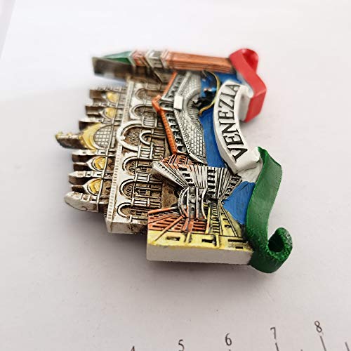 Imán decorativo 3D souvenir Venecia 6 × 8.5 cm miniatura 3