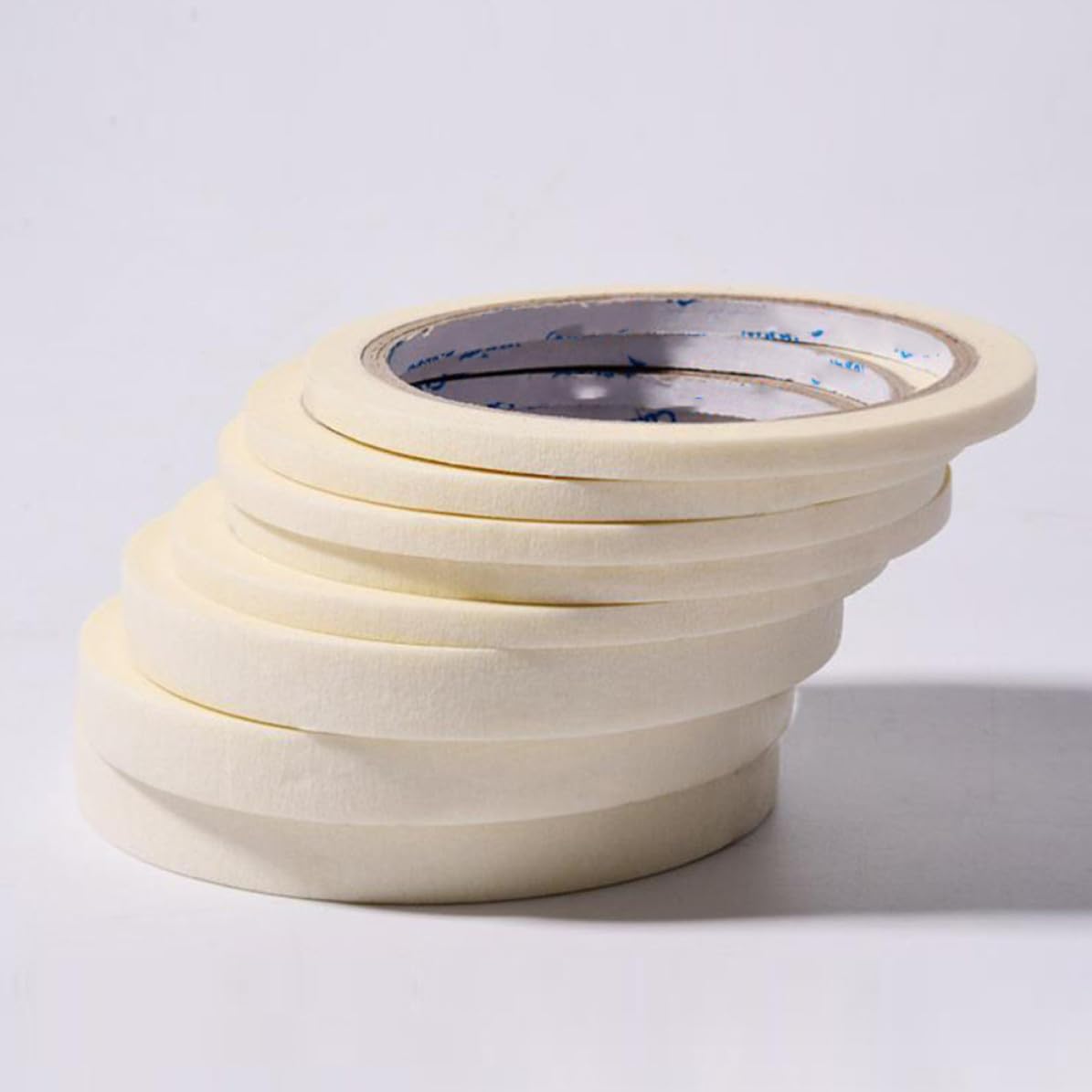 Uonlytech 18 Rolls Nail Enamel Masking Tape for Professional Nail Salons Portable Beige Tape for Paper for Repair