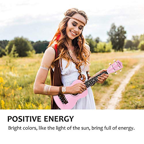 Adm Soprano Ukulele For Beginners 21 Inch Hawaiian Wood Ukelele Kit For Kids Adult Student Starter Professional Ukalelee Pack Bundle With Free Lessons Gig Bag Strap Nylon String Tuner Pick, Brown #TOP6