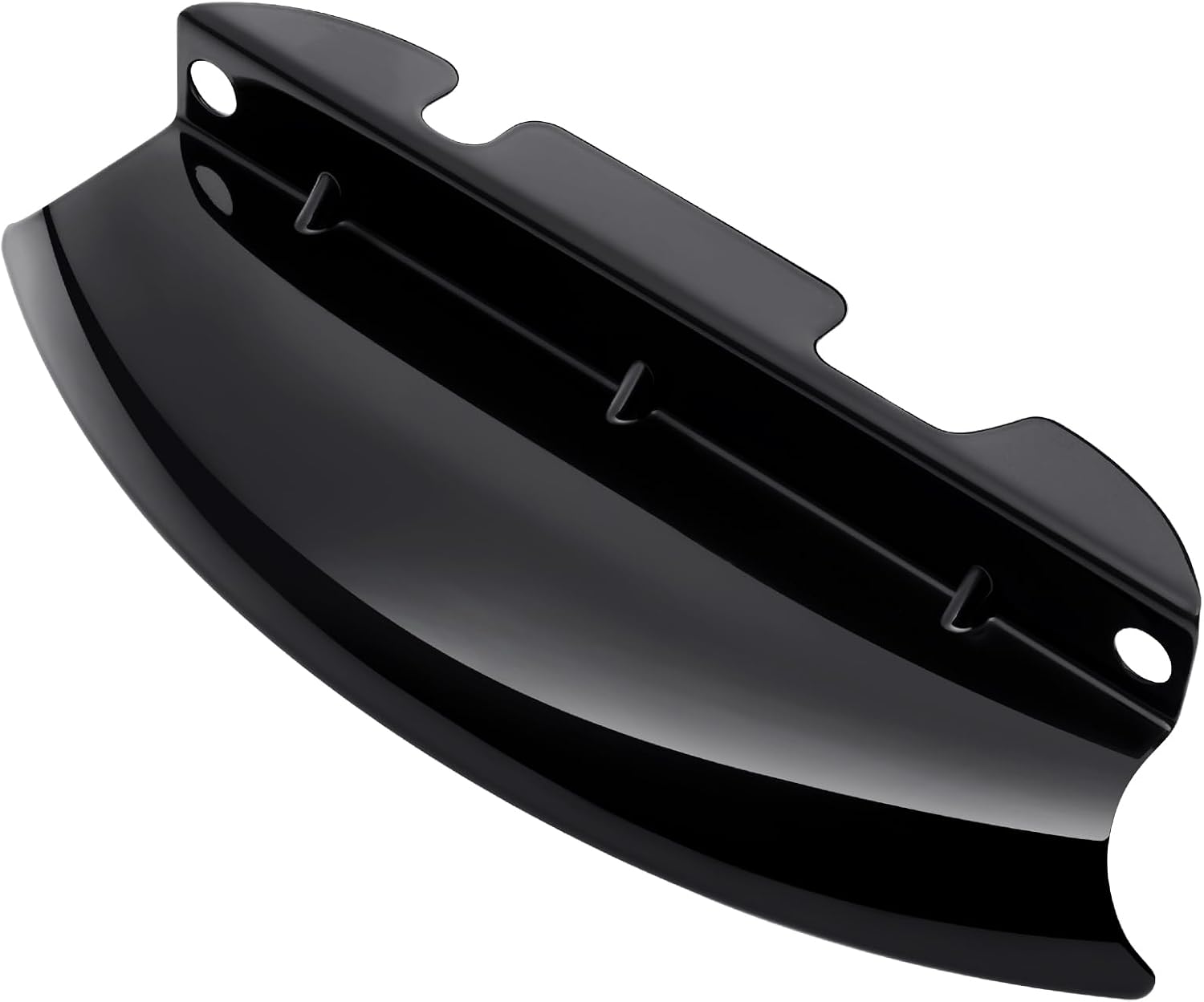 Benlari Motorcycle Lower Triple Tree Wind Deflector Compatible with Harley (Gloss Black)