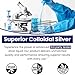 Optivida Colloidal Silver Liquid for Immune Support - Premium 10PPM Nano Silver Hydrosol Liquid Supplement for Daily Wellness, Natural Silver Water for Adults & Kids, Non-GMO, Gluten-Free (16 Oz)