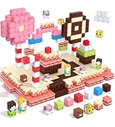 Magnetic Blocks - Candy Magnet Building Blocks Pink Magnetic Cubes, Magnetic Tiles for Montessori...