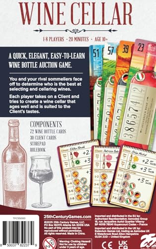 25th Century Games - Wine Cellar, for Ages 10 and Up, 2 to 8 Players | 2026 Origins Award Nominee - Image 4