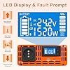 DATOUBOSS Inverter 24v 220v/230v Onda Pura 1500W/3000W, Inverter Onda Pura 1500W, Convertitore 24v 220v 1500w con LCD Display & Type-C e 1 presa AC e 1 Porta USB per Auto,Camion, Camper #4