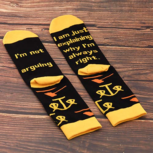 G2Tup 2 Pairs Legal Scales Of Justice Lawyer Law Crew Dress Socks Funny Lawyer Gift Ideas For Men Women Graduation (Lawyer Socks, Medium) #TOP1