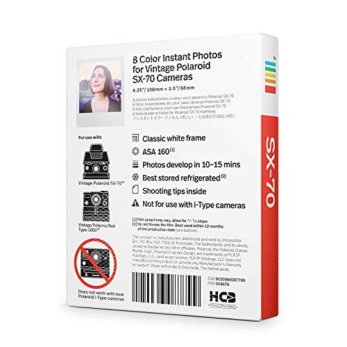 Polaroid Originals Classic Color Instant Film For Sx-70 Cameras Bundle (40 Exposures) (5 Items) #TOP2