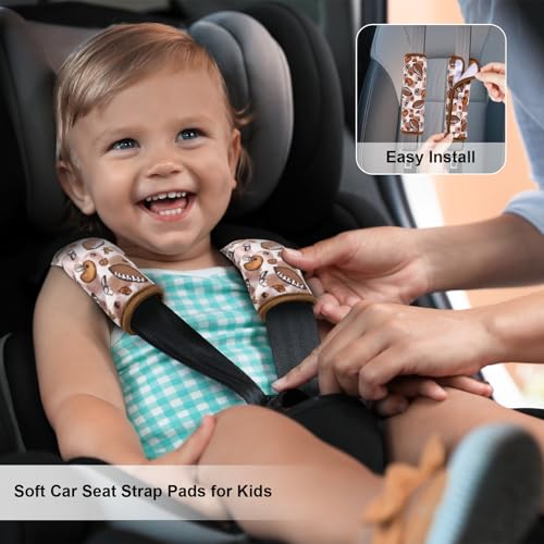 Image of Seat Belt Covers for Kids, 2 Pack Double-Sided Use Shoulder Pads for Kids