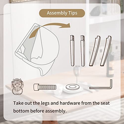 Kcc Velvet Upholstered Dining Chairs Set Of 6, Modern Button Tufted Chairs With Lion Head Pull Ring And Stainless Steel Legs For Living Room Kitchen, Black #TOP5