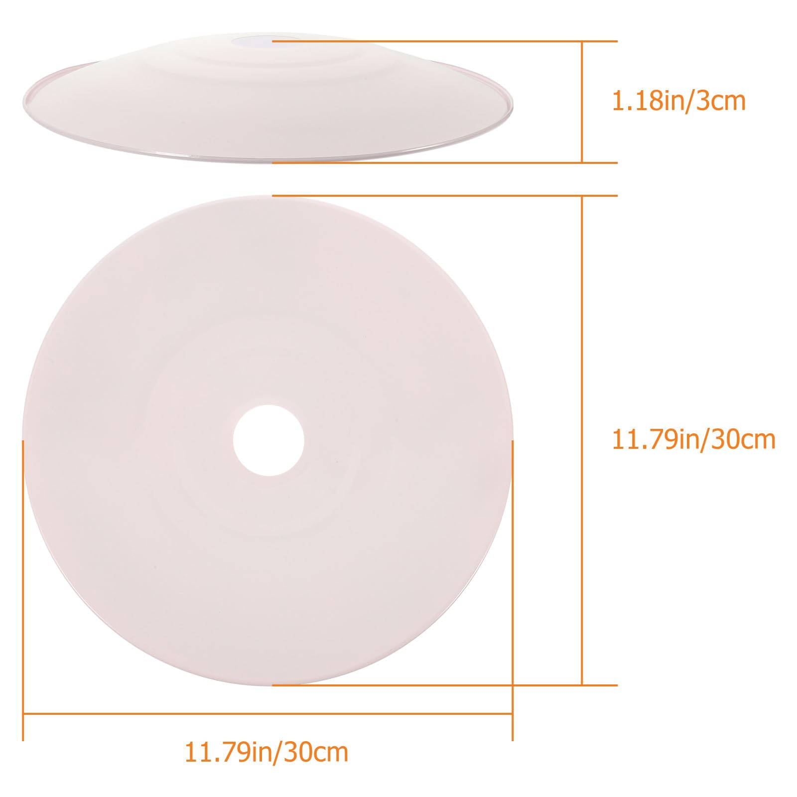 ibasenice Copertura per Plafoniera in Lega di Alluminio da 30 Cm, Paralume Industriale per Lampade da Soffitto e Sospensione, Accessorio Metallico Antiscivolo per Uso Esterno e Industriale