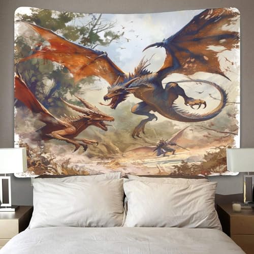 Dragon des ailes 3D tenture murale pour masquer un mur vide