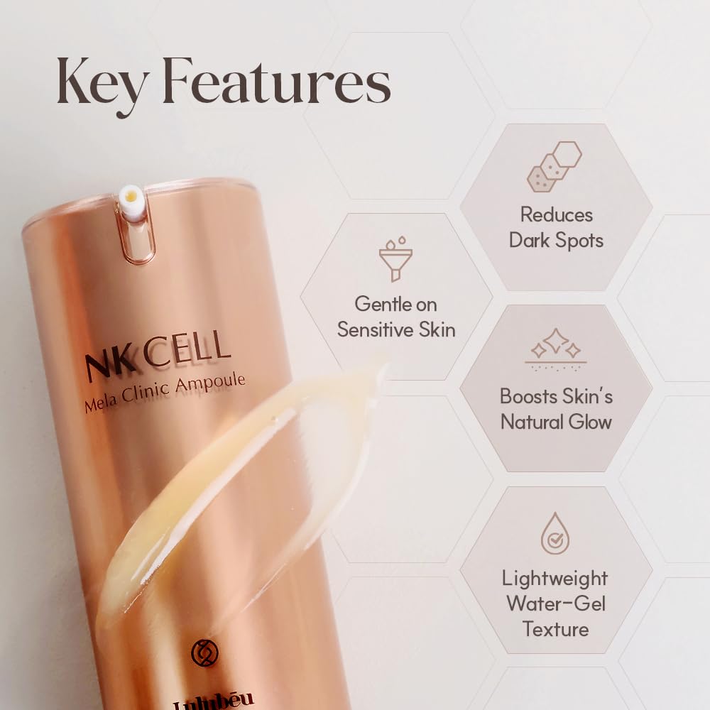 Mela Clinic Ampoule with NK Cell Technology, Skin Tone Care Serum with Tranexamic Acid, Glutathione & Bisabolol, 0.5 fl oz - Image 4