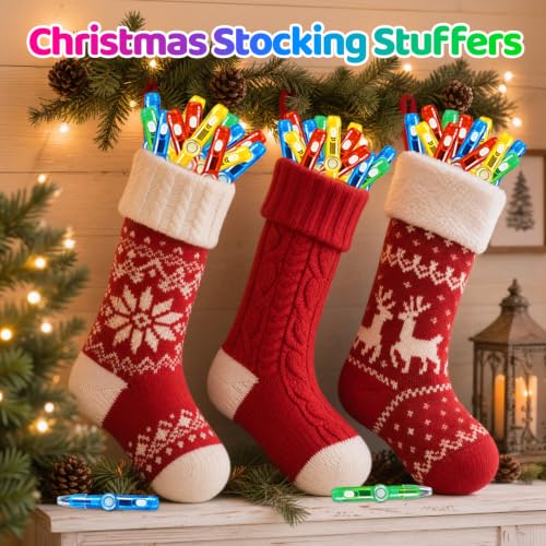 Thremhoo 24PCS Glow Fidget Spinner Pens Party Favors for Kids 8-12 Goodie Bags Stuffers Treasure Box for Kids Classroom Prizes Bulk Toys Light Up Spinning Pens Birthday Carnival Gifts Pinata Stuffers by Thremhoo - Used condition - Image 9