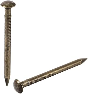 uxcell Small Tiny Hardware Nails Carbon Steel 1.8X25mm(DXL) for DIY Decorative Wooden Boxes Accessories Bronze Tone 100pcs