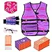 Produktbild Locisne Tactical Vest für Mädchen, Tactical Vest Kit mit 100 Nachfüllkugeln, 2 Armbändern, 1 Schalmaske, 1 Schutzbrille, 1 Dart Reload Clip für N-Strike Elite Series