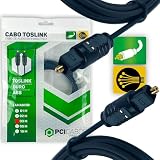 Cabo Óptico de Áudio Toslink 3 Metros Digital Banhado Ouro para TV, PC, Home Theater, Blu-ray, Games e Receivers