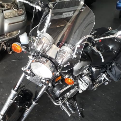 Bolha Para Moto Parabrisa Universal Para Motos - Cristal