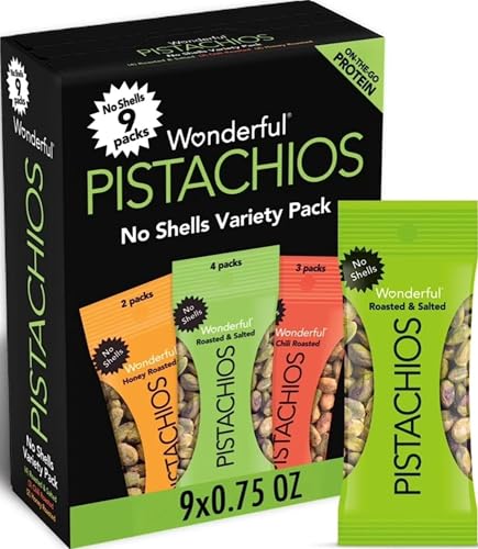 Wonderful Pistachios No Shells, 3 Flavors Mixed...