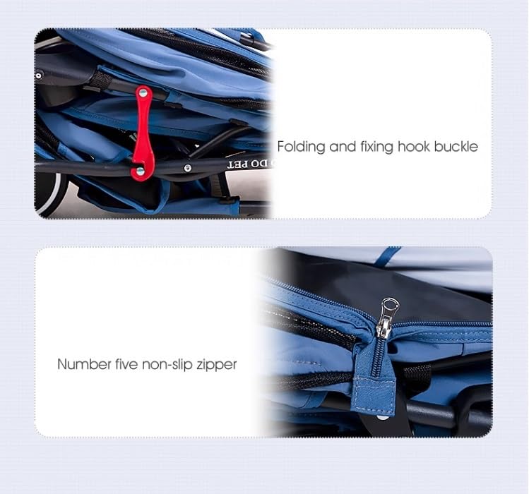 Carro para perros con cesta para evitar cargar mascotas cansadas 3