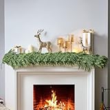 guirnalda navidad dibujo Versátil para cada espacio: transforma cualquier área en un refugio festivo. Brilla en chimeneas, escaleras, chimeneas, ventanas, puertas y mesas, ideal para decoración de porche, mesas de Navidad o exhibiciones de temática rústica. Combínalo con coronas, oropel u otros adornos para crear una escena navideña inmersiva que se siente como un paraíso de invierno.