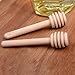 24 Pack Mini Wood Honey Dipper Sticks, 3 Inch Individually Wrapped, with Storage Bag for Honey Jam Jar Dispense, Wedding Party Favors