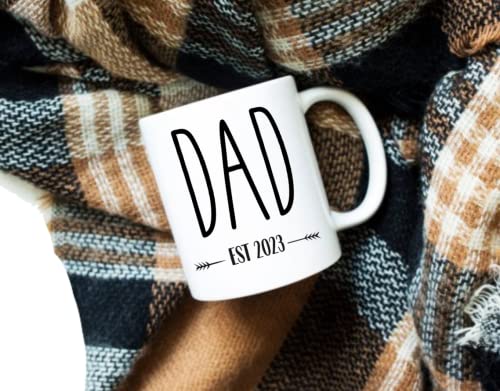 Pregnancy-Gift-Est-2023-New-Parents-Gifts-Mommy-and-Daddy-Est-2023-11-oz-Mug-Set-Adventure-Awaits-Romper-0-3M-Top-Mom-and-Dad-Gift-Set-for-New-and-Expecting-Parents-to-Be-New-Mom-Gifts-for-Women