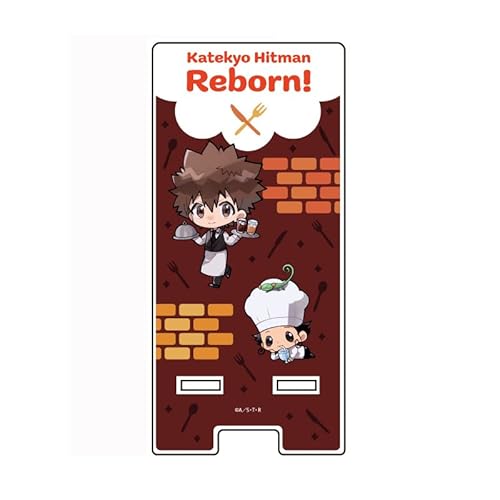 家庭教師ヒットマンREBORN! 08 リボーン＆沢田綱吉[ミニキャライラスト] スマキャラスタンド