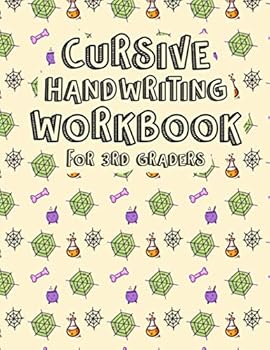 Paperback Cursive Handwriting Workbook for 3rd Graders: Beginning Cursive Writing For Children. Kids Handwriting Practice Workbook. Halloween Patterned Letters, Book