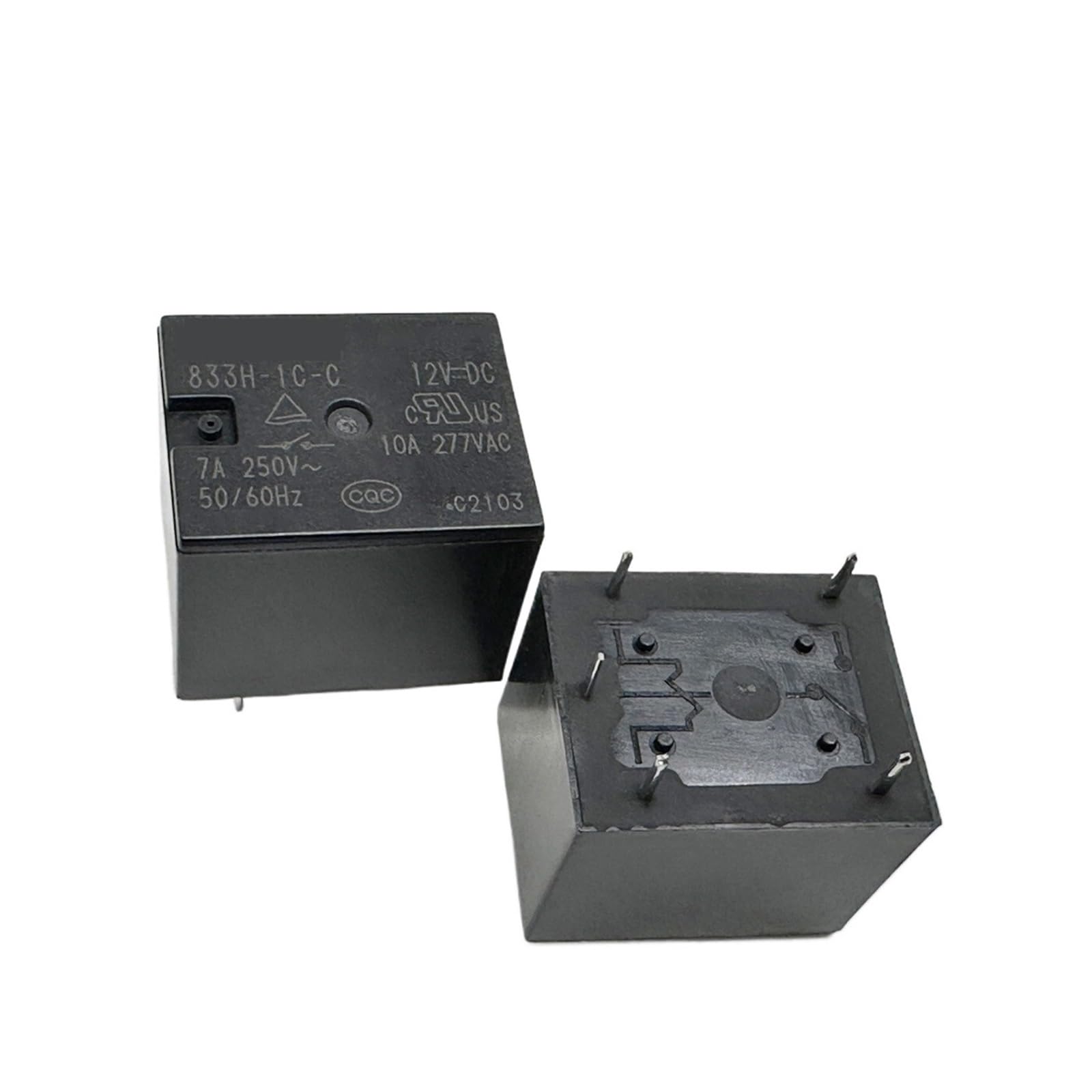 Kc72d3k One Color 833H-1C-C 12Vdc ; 833H-1C-S 5Vdc 833Hm-1C-C (T73c) Relay 5Pins(833H-1C-C 12Vdc)