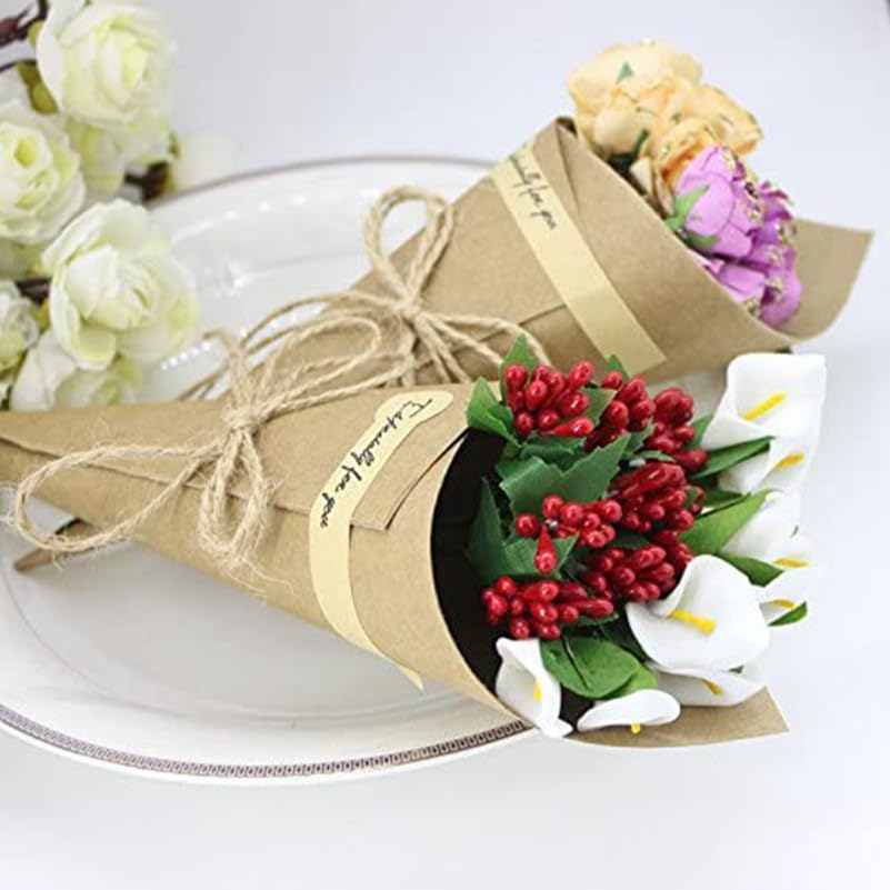 Cornets de charcuterie en papier kraft pour buffets de réception - 5