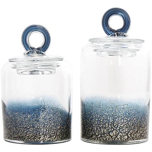 Deco 79 Glass Handmade Living Room Decorative Jars Decorative Container
