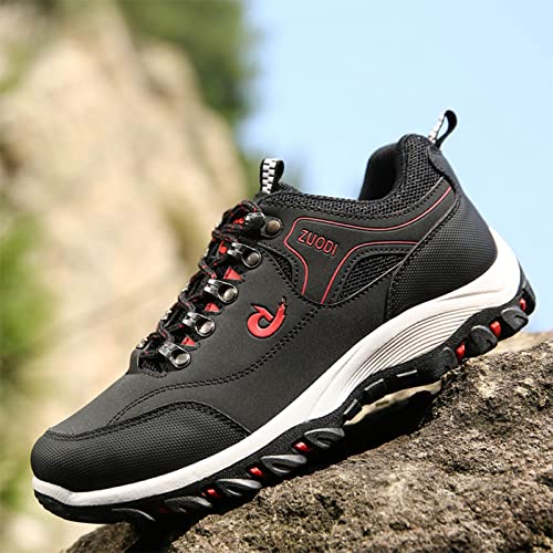 IWIHMIV Hiking Shoes for Men Comfortable Lightweight Walking Shoes Non-Slip Breathable Outdoor Waterproof Hiking Shoe4