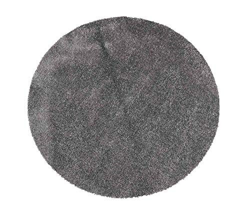 Möbel Jack Wohnzimmerteppich Florteppich Webteppich | Polypropylen | Anthrazit | Ø 160 cm