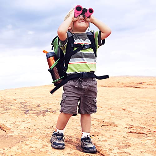 Image of ESSENSON Binoculars for Kids, Pink | Toys Gifts for Age 3-10+ Years, Boys Girls Telescope, Outdoor Sports & Bird Watching, Birthday Presents