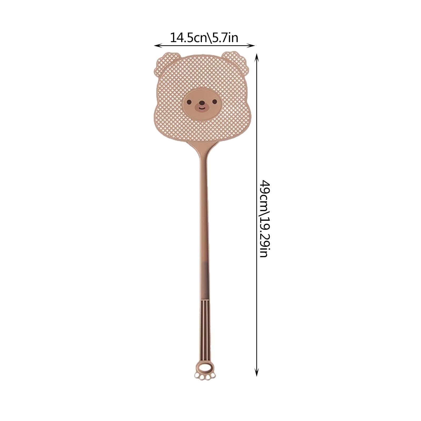 Paletta Mosche Forma di Orso Cartoon Scacciamosche 2 Pezzi L'impugnatura è A Forma di Zampa di Gatto, Che è Sia Bella Che Pratica per La Casa Ammazza Mosche(Blu)