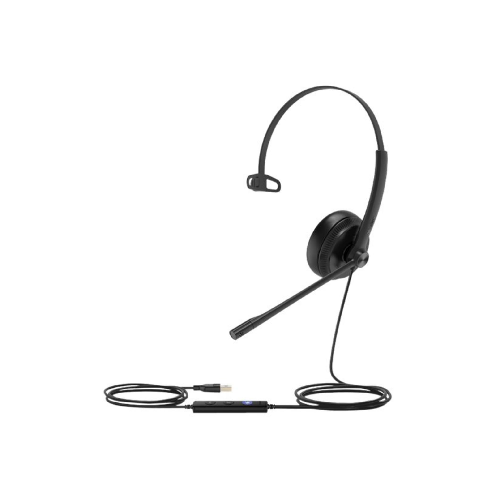 Yealink Telefonia UH34 Lite Mono UC, Auricular con micrófono USB, Negro
