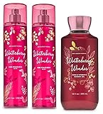 Bath and Body Works WINTERBERRY WONDER - Value Pack 2 Fragrance Mist and 1 Shower Gel - Full Size
