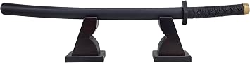 NANGOPOP Wood Katana Sword Stand Display - Decent Japanese Samurai Sword Holder, Wooden Rack for Knife, Dagger at Home or Office